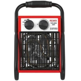 Тепловые пушки Ресанта ТЭП-2000 67/1/1 Тепловая электрическая пушка { квадратная, 220В, 650/1300/2000 Вт, 4,7 кг }